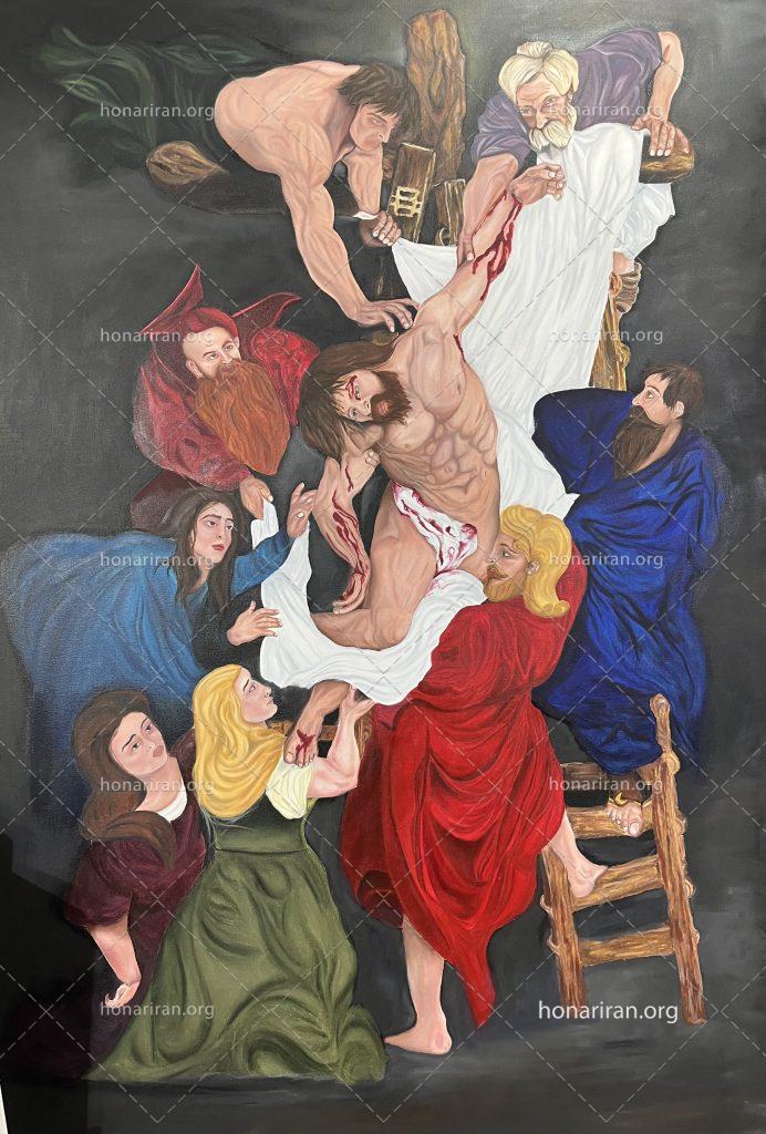 تابلو رنگ روغن مسیح