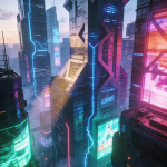 تصویر ai شهر هوشمند