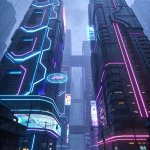 تصویر ai شهر هوشمند