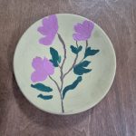 نقاشی روی سفال طرح حصیر