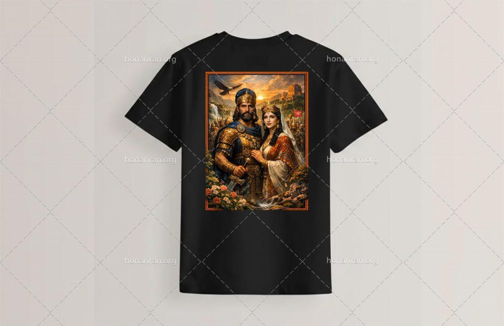 طرح کوروش بزرگ برای چاپ روی تیشرت و غیره