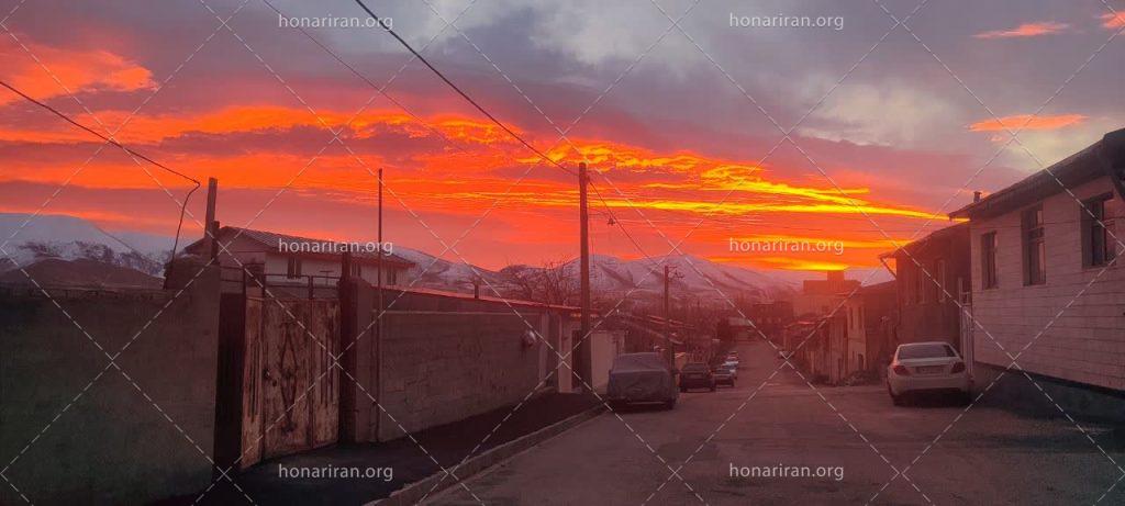 قطعه عکس طلوع غروب انگیز آفتاب