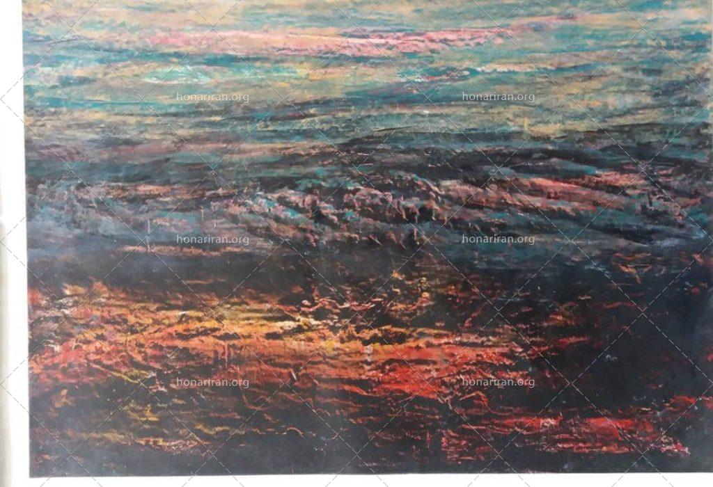 تابلو رنگ روغن انتزاعی