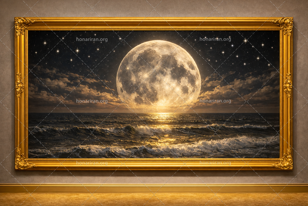 تابلو‌فرش دریاچه نور