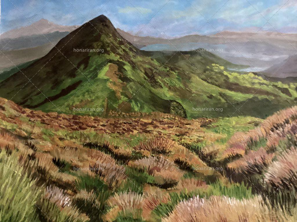 تابلو رنگ اکریلیک طبیعت