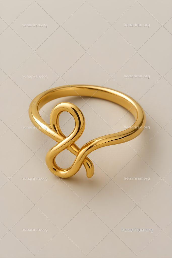 انگشتر با طرح حروف انگلیسی