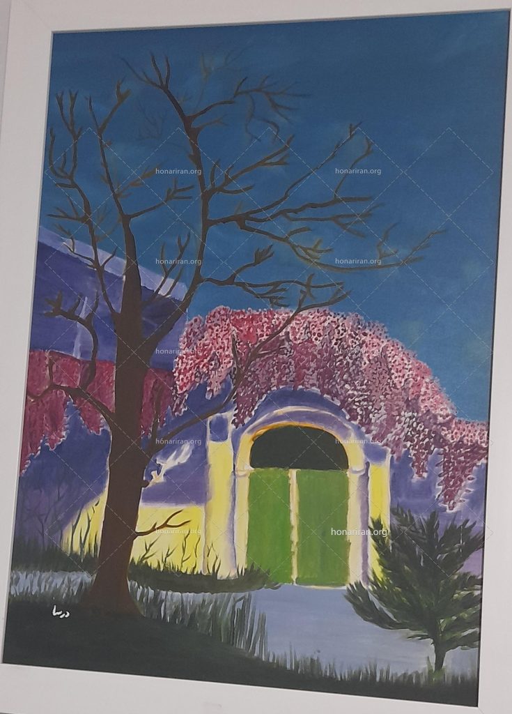 نقاشی آبرنگ منظره