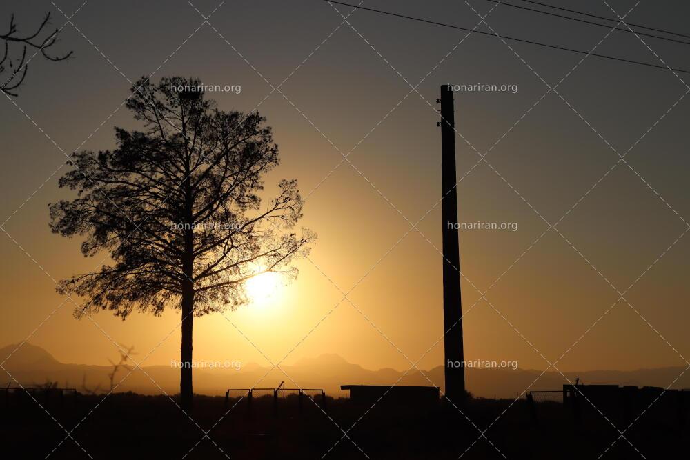 قطعه عکس سرخی غروب
