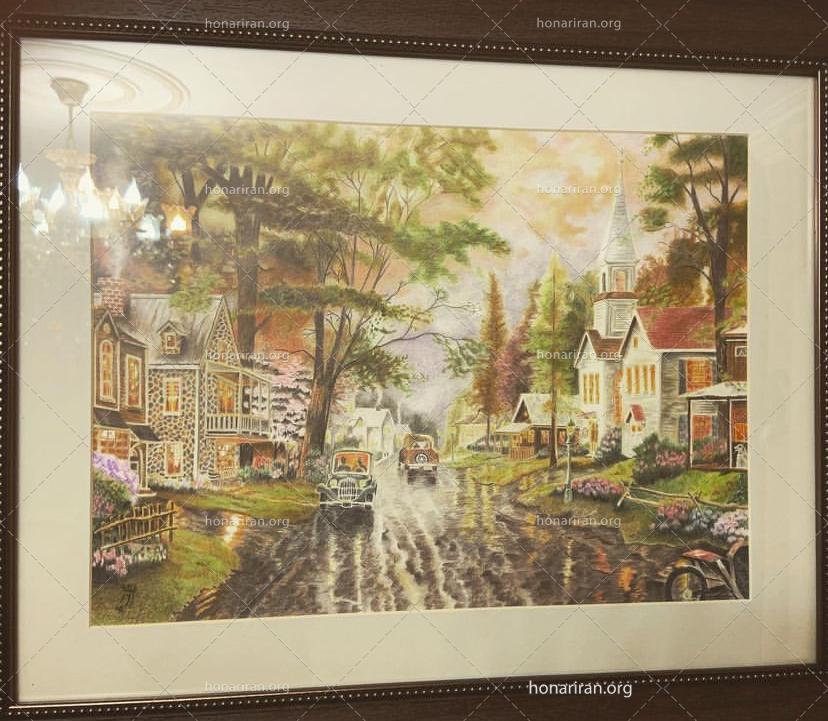 تابلو مدادرنگی طبیعت