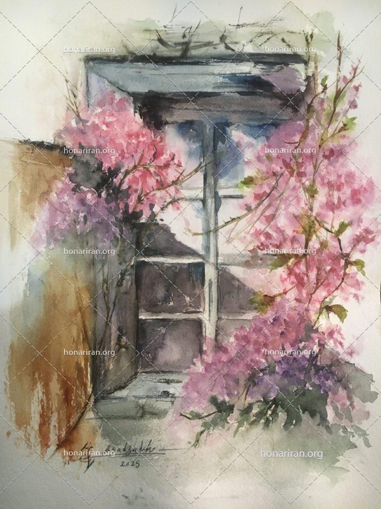 نقاشی آبرنگ انعکاس