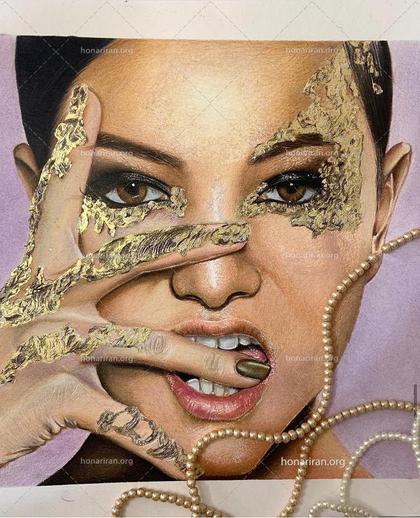 تابلو مدادرنگی پرتره