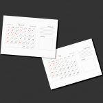 pdf و طرح لایه باز تقویم 1405 شمسی با طرح دستنویس