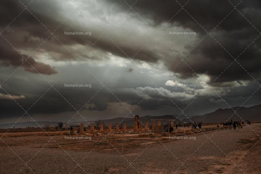 قطعه عکس کاخ استراحت گاه تخت جمشید