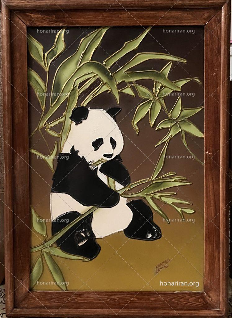 تابلو روی ورق فلز «پاندا»