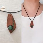 گردنبند دستساز چوبی خاص و تک سبک بوهو