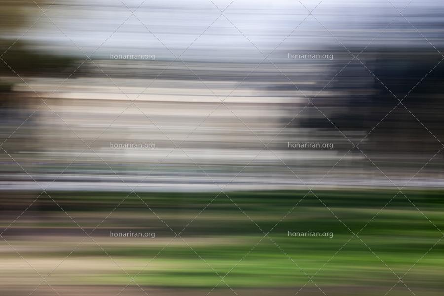 قطعه عکس انتزاعی امپرسیونیسم، راه سبز طبیعت