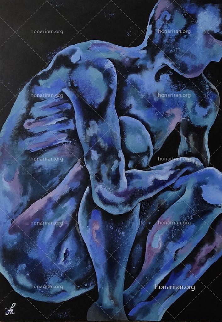 تابلو نقاشی اکریلیک «تنهایی»