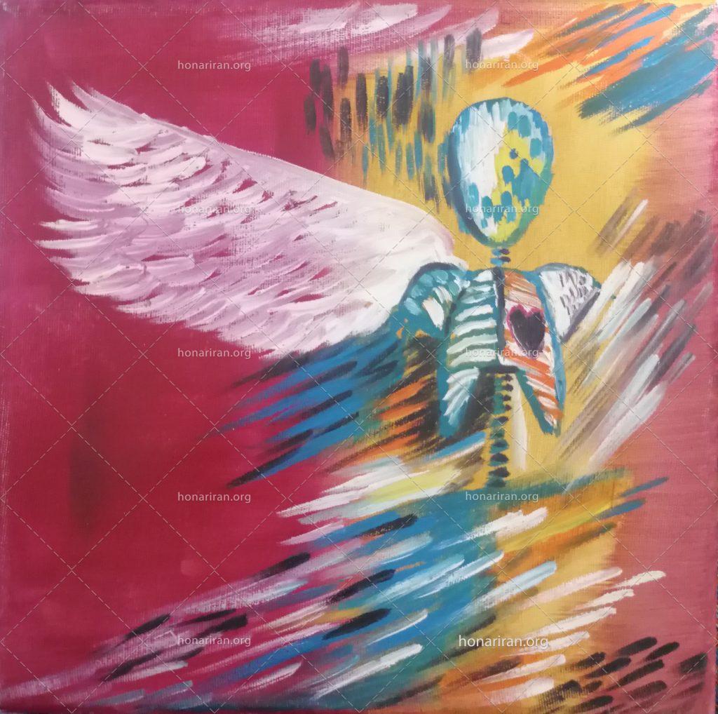 تابلو نقاشی رنگ روغن «پرواز روح»