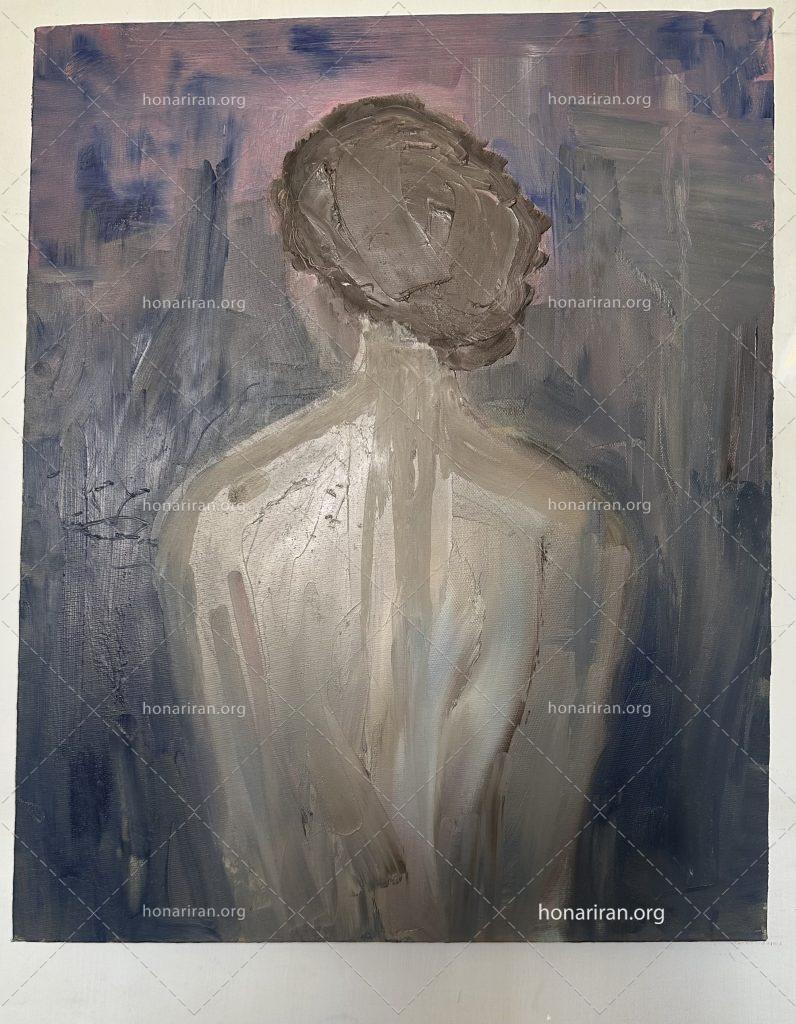 تابلو نقاشی رنگ روغن اندوه