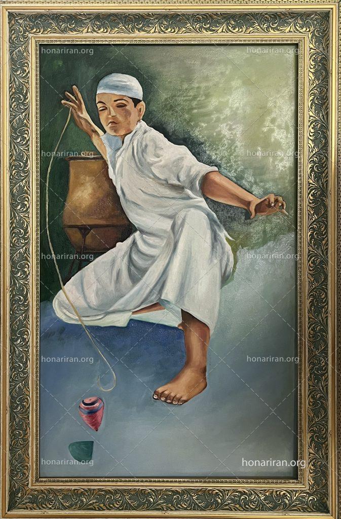 تابلوی رنگ وروغن فرفره