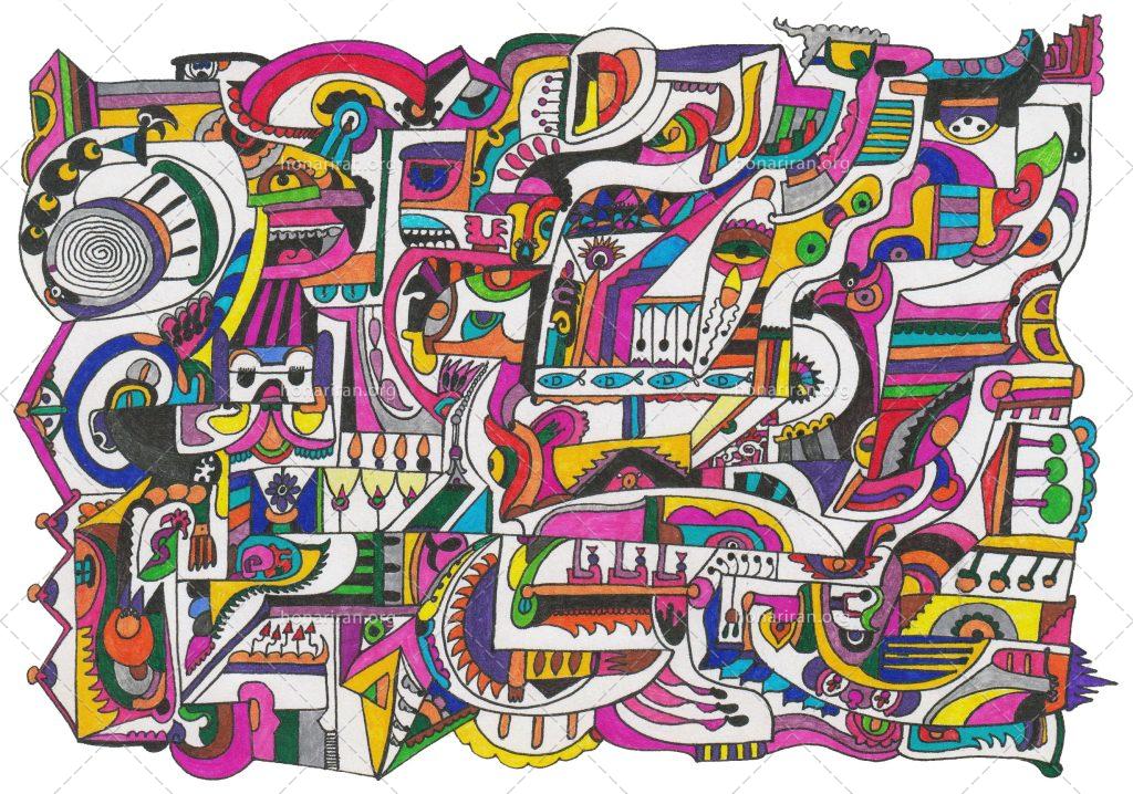 تابلو نقاشی آبستره