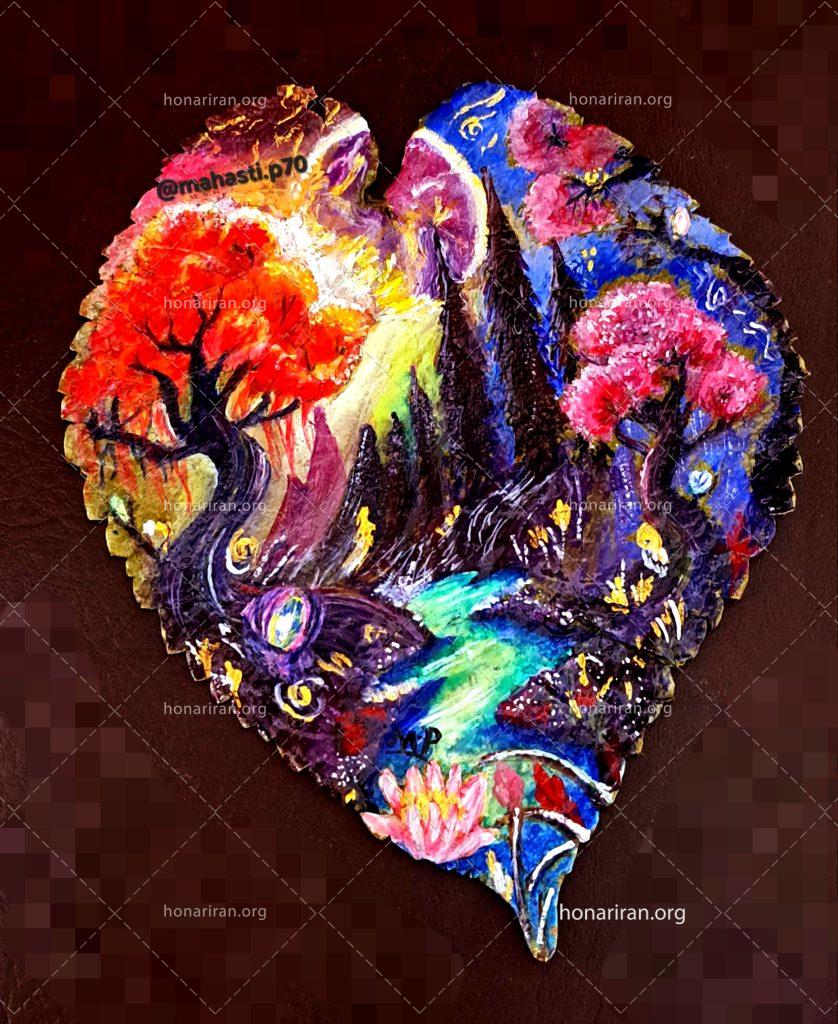 نقاشی گواش «جنگل رویایی»