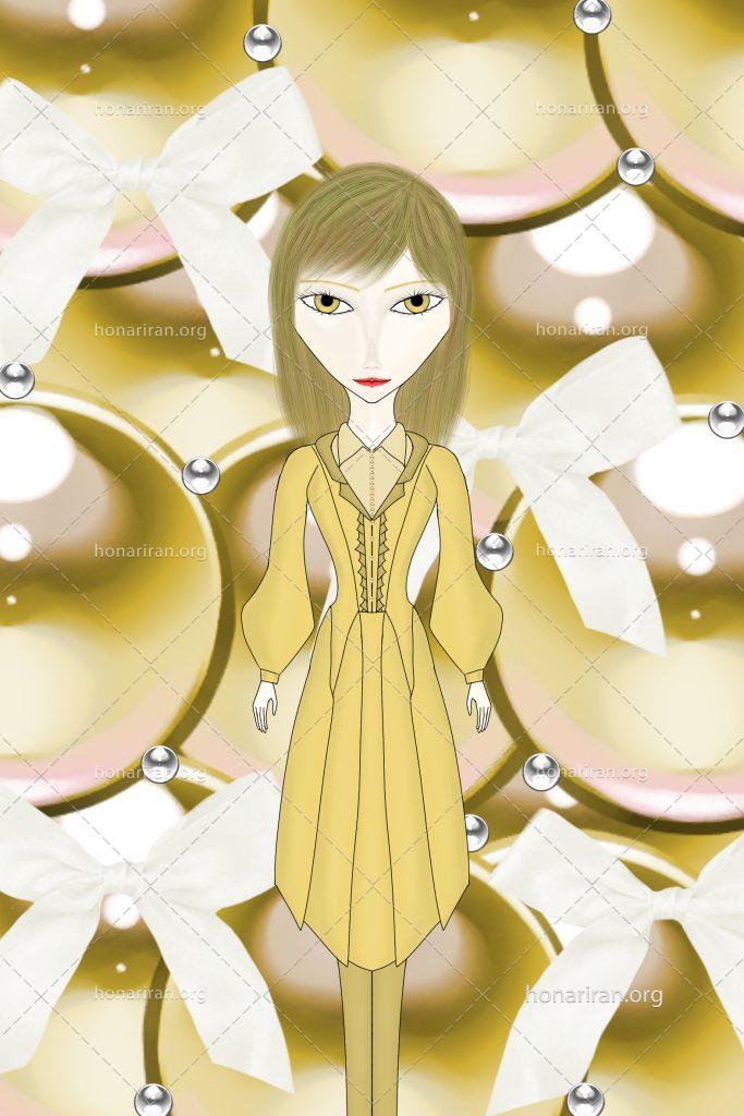 نقاشی فانتزی دختر