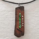 گردنبند دستساز چوبی سبک بوهو