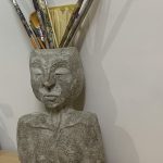 مجسمه زن، جا جا قلمویی