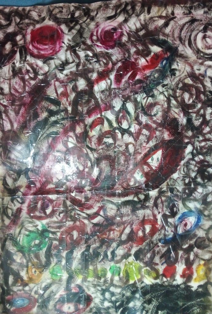 نقاشی رنگ روغن چشم ها