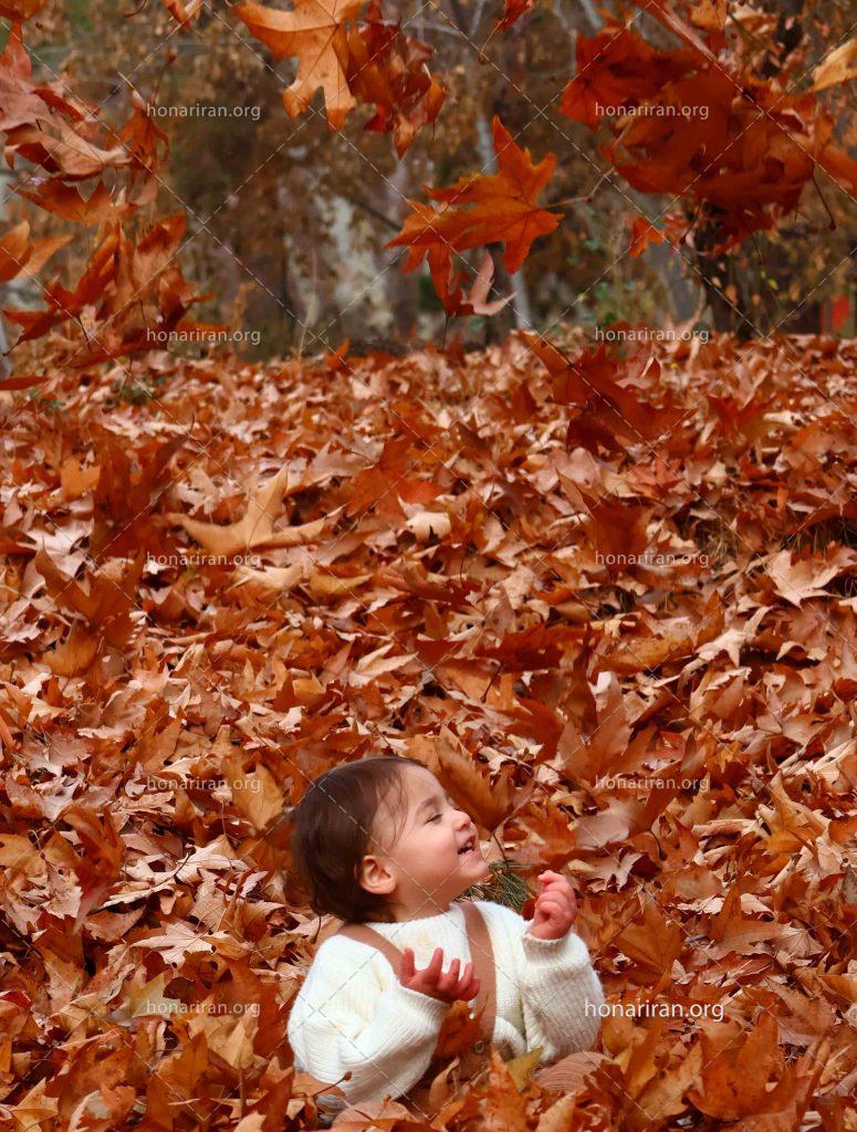 قطعه عکس پاییزی کودک