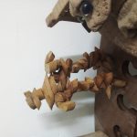 مجسمه ربات چوبی