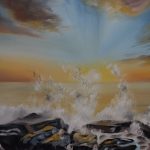 تابلو رنگ روغن وسعت بی‌پایان