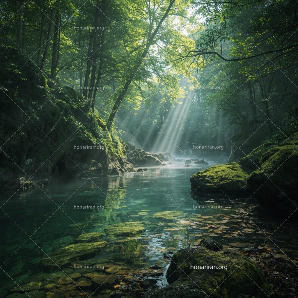 قطعه عکس «جنگل در سکوت صبحگاهی»