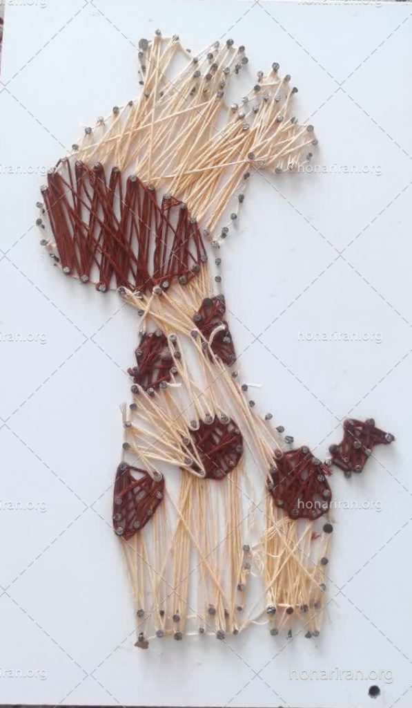 تابلو دکوری نخ و میخ