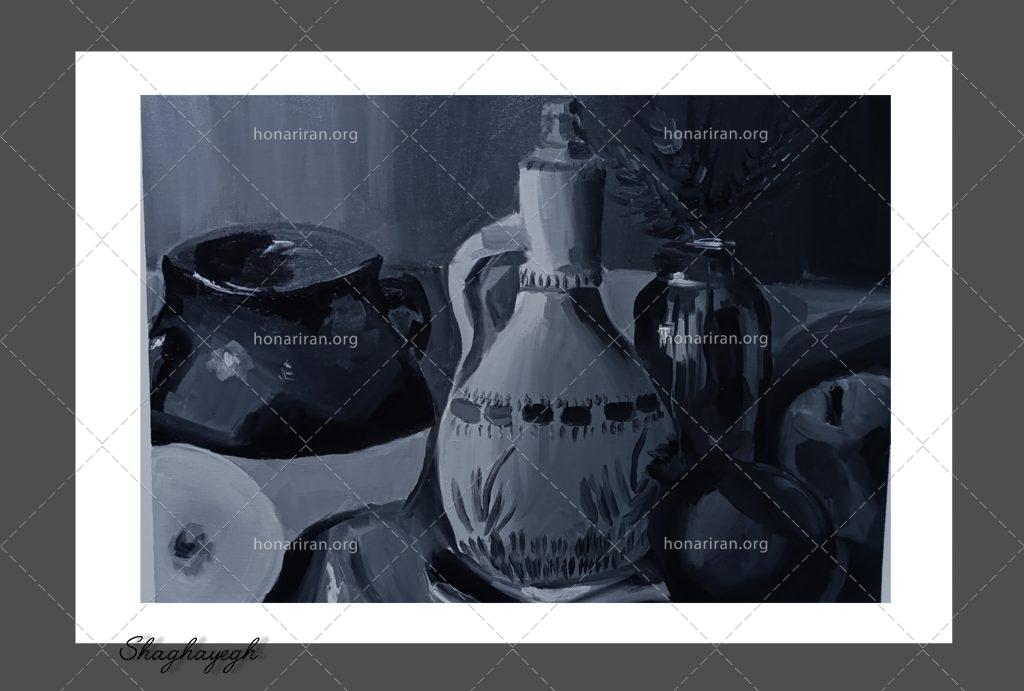 تابلو نقاشی رنگ روغن طبیعت بیجان