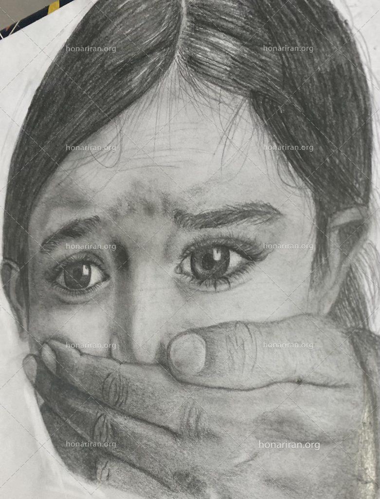 تابلو نقاشی طراحی با مداد