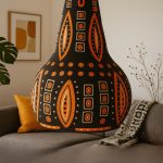 لوستر دست ساز طرح آفریقایی