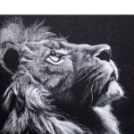 تابلو دکوراتیو نقاشی شیر
