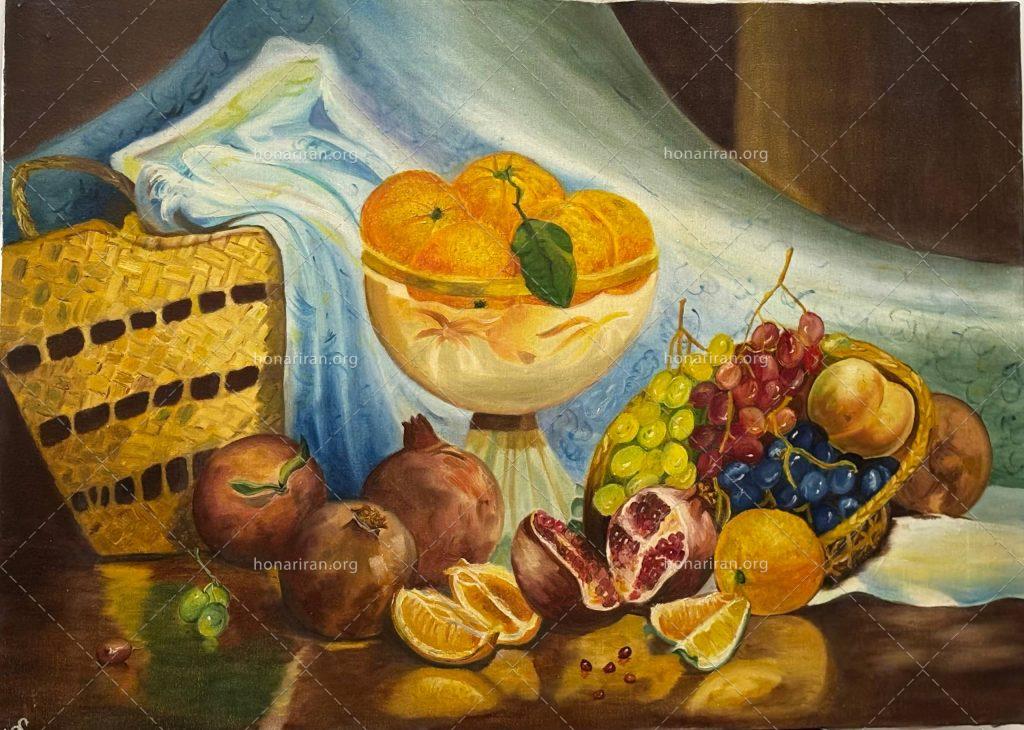 تابلو رنگ روغن | شب یلدایی