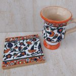 لیوان سفالی میناکاری
