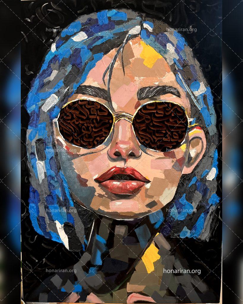 تابلو اکریلیک چهره