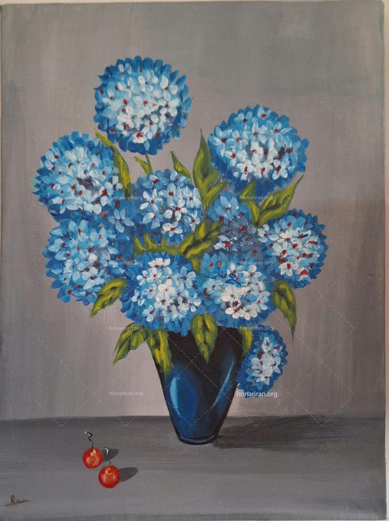 تابلو گل پومی