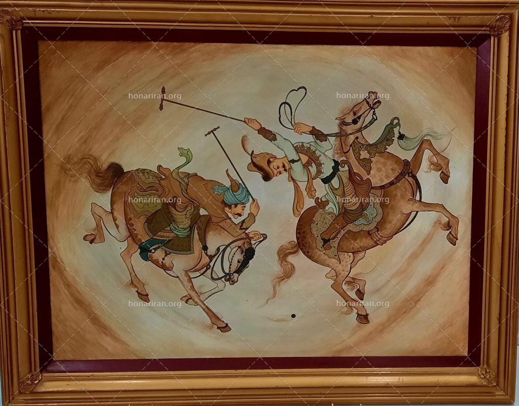نقاشی مینیاتور چوگان