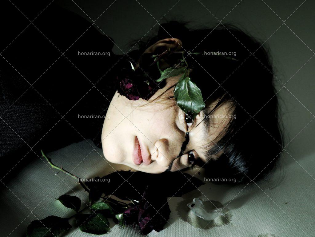 قطعه عکس گل های سیاه