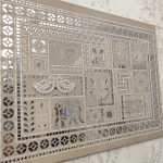 تابلو لیپان آرت دست‌ساز با آینه‌کاری