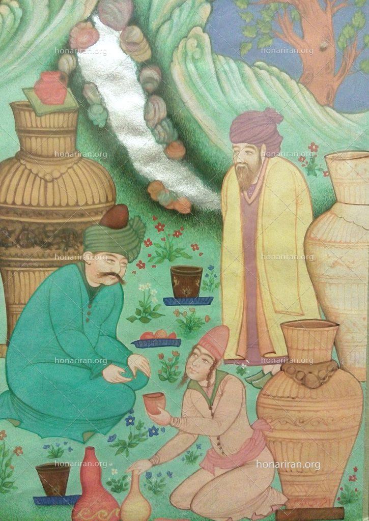 نقاشی مینیاتور گواش