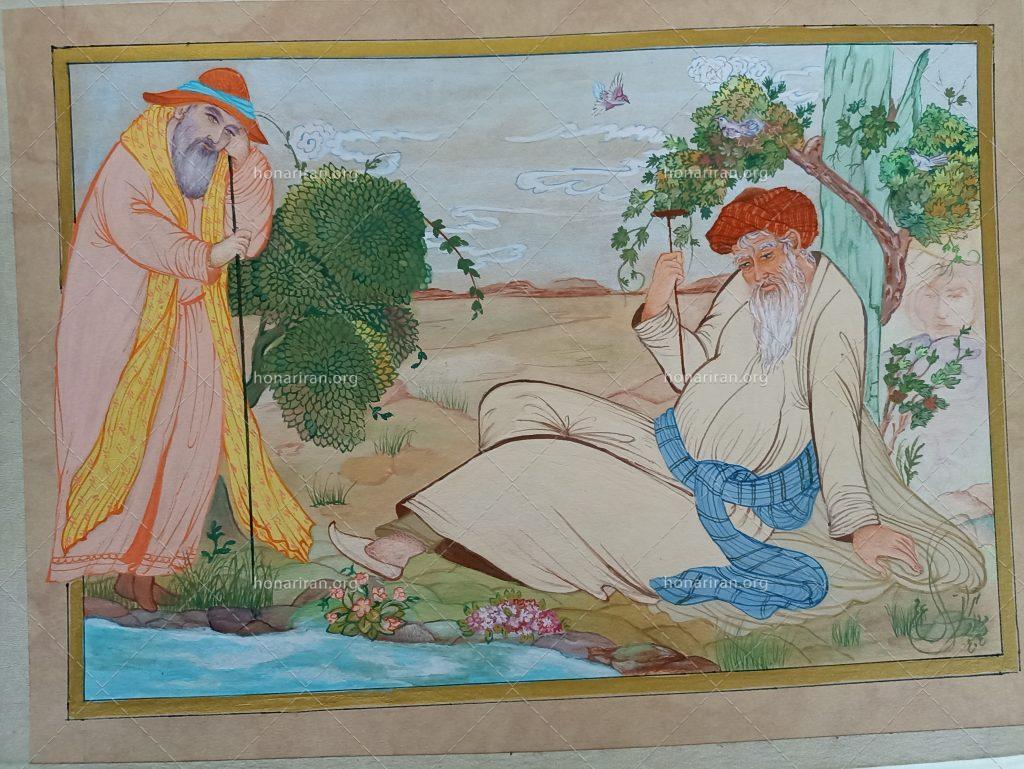 تابلو مینیاتوری گذر عمر