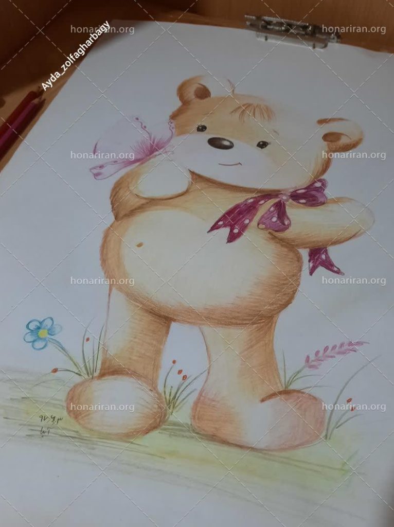 نقاشی خرس فانتزی