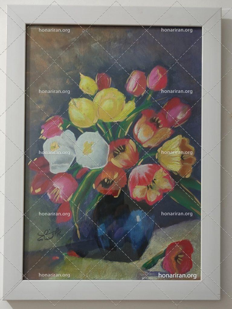 نقاشی پاستل گچی